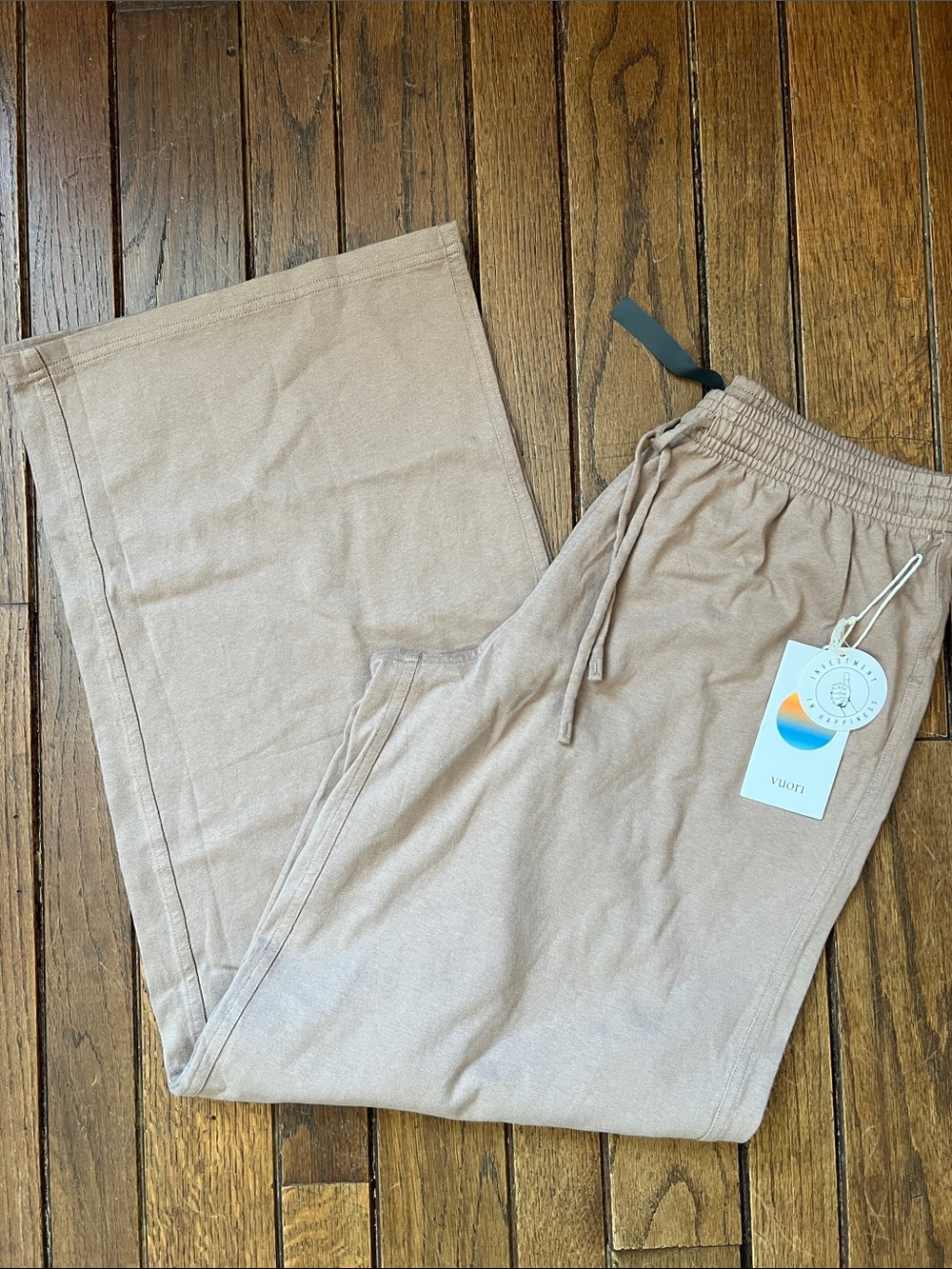 Vuori Goldenrod Tan Heavyweight Cotton Easy Pant Size XS NEW WITH TAGS NWT